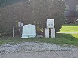 Rural roadside mailboxes and utility box.