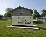 The building holding the generator