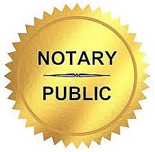 Notary public emblem